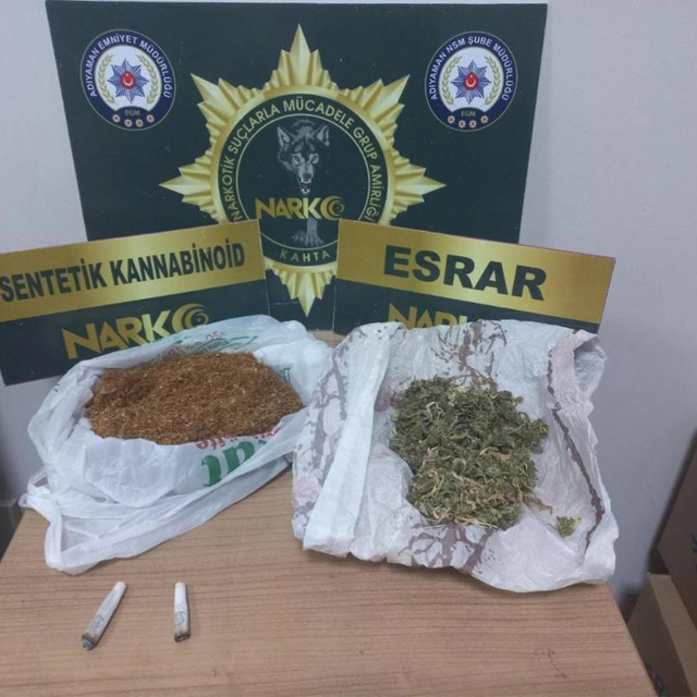 Adıyaman'da uyuşturucu operasyonunda 2 şüpheli tutuklandı