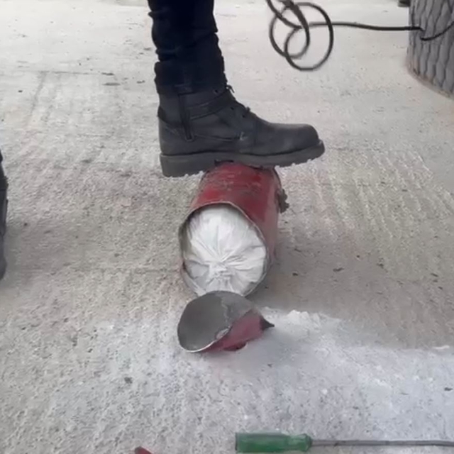 Yangın tüpünde 4 kilo 720 gram metamfetamin ele geçirildi