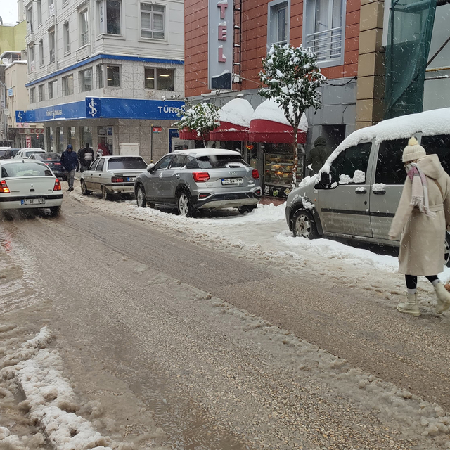 Edirne'de kar yağışı (3)