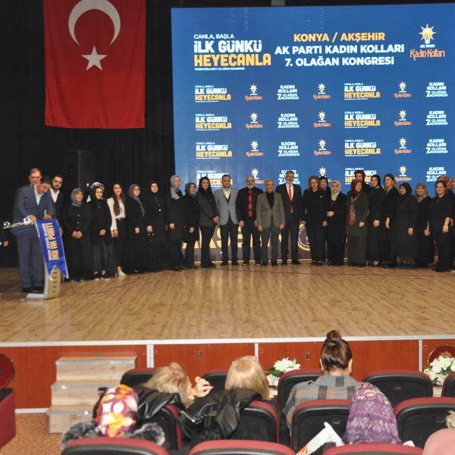 AK Parti Akşehir İlçe Kadın Kolları 7. Olağan Genel Kurulu yapıldı