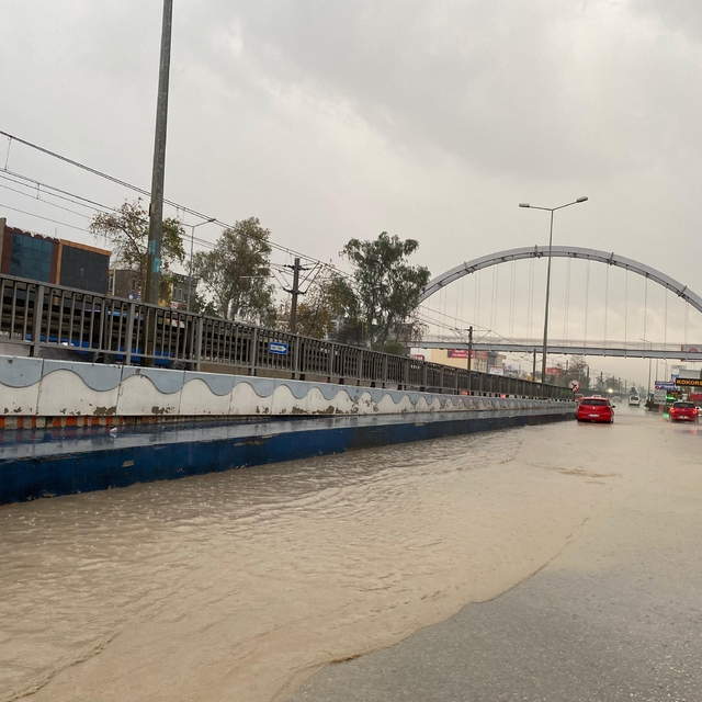 Aksu'da sağanak etkili oldu