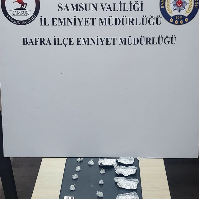 Samsun'da uyuşturucu operasyonunda 1 kişi yakalandı