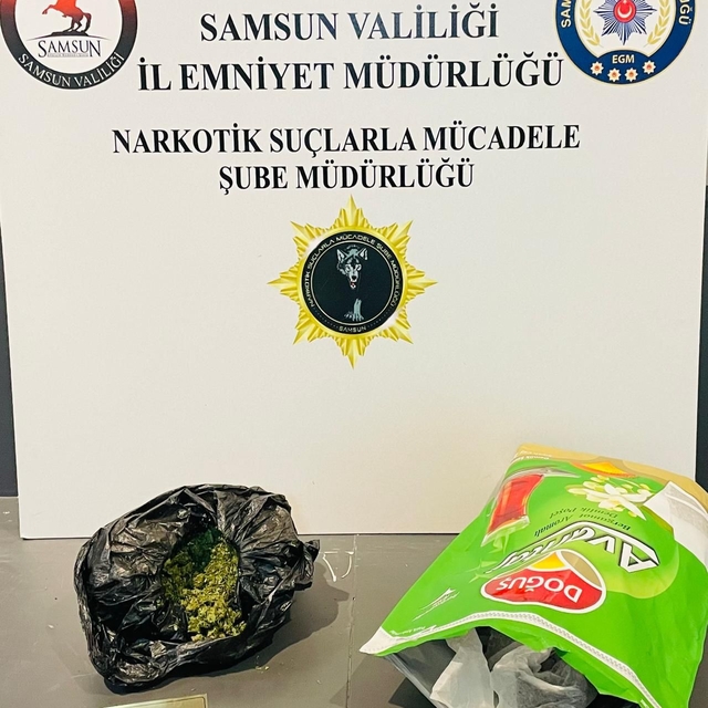 Samsun'da 265 gram sentetik ecza ele geçirildi
