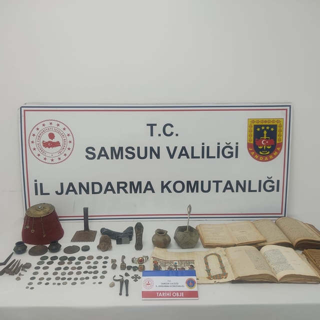 Samsun'da tarihi eser kaçakçılığı operasyonunda 1 kişi yakalandı
