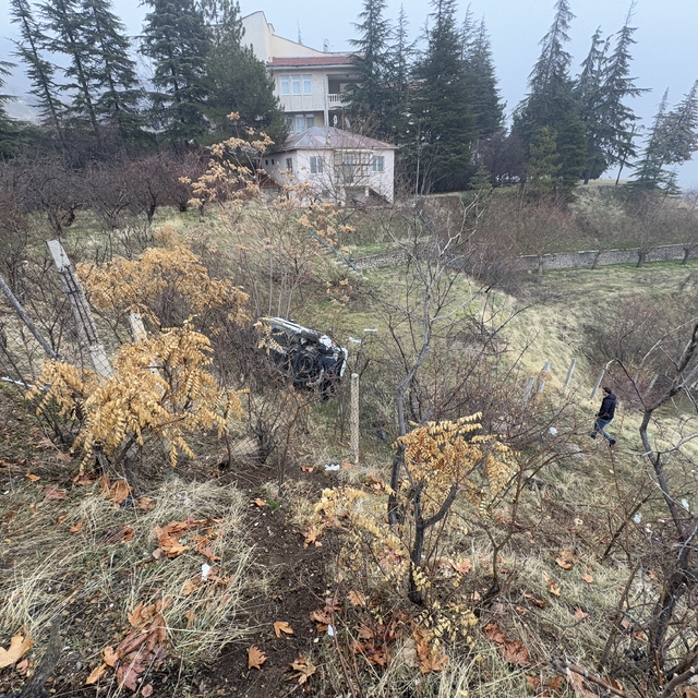Elazığ'da şarampole devrilen otomobilin sürücüsü yaralandı