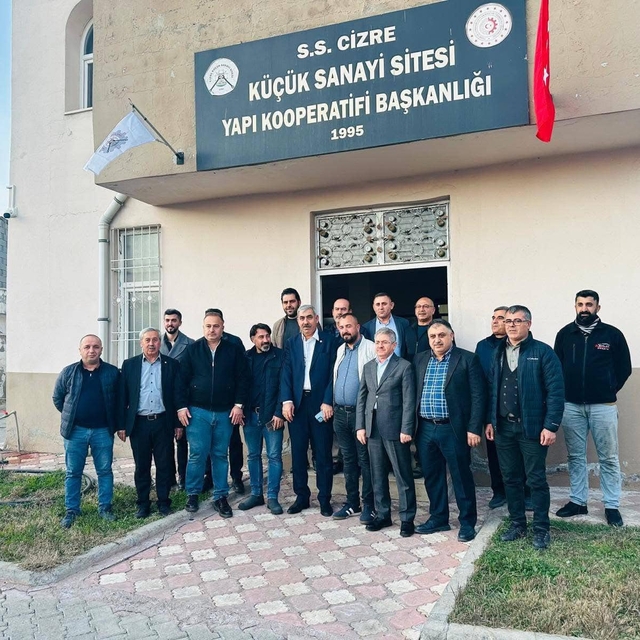 Cizre TSO yönetiminden Küçük Sanayi Sitesi Başkanı Özdemir'e "hayırlı olsun...