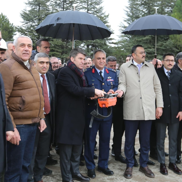 Merzifon 5. Ana Jet Üs Komutanlığına yapılacak caminin temeli atıldı