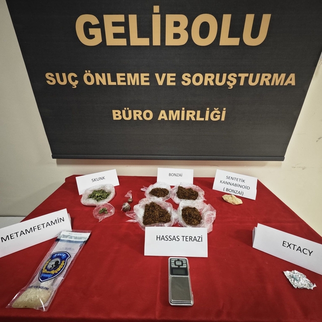 Gelibolu'daki uyuşturucu operasyonunda 2 şüpheli yakalandı