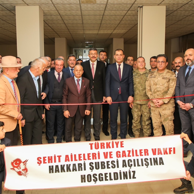Türkiye Şehit Aileleri ve Gaziler Vakfı Hakkari Şubesi açıldı