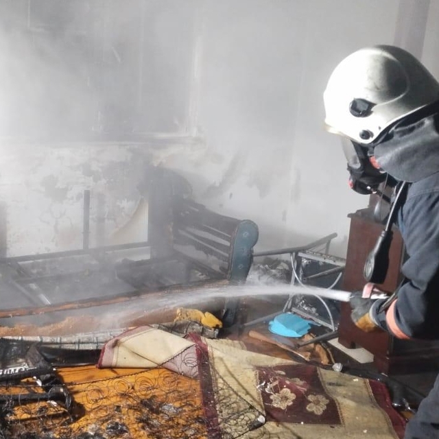 Ordu'da çıkan ev yangınında 1 kişi dumandan etkilendi