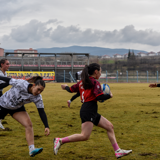 Taşköprü'de Okul Sporları Ragbi Genç Kızlar İl Birinciliği Müsabakaları düz...