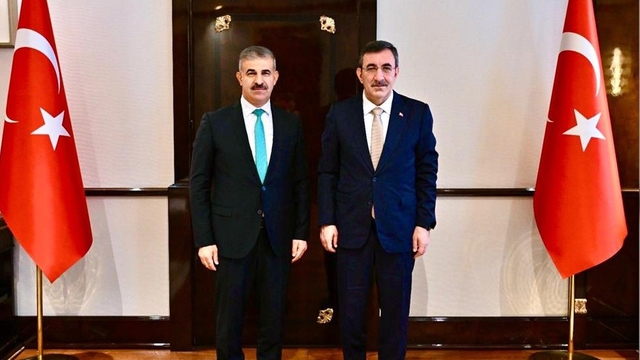 ÇAKÜ Rektörü Çiftçi, Cumhurbaşkanı Yardımcısı Yılmaz'ı ziyaret etti
