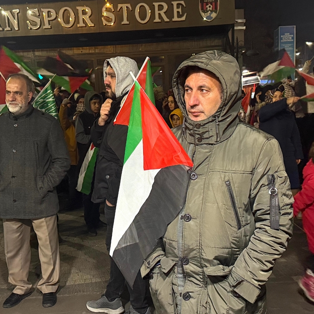 Van'da Filistin'e destek konvoyu oluşturuldu