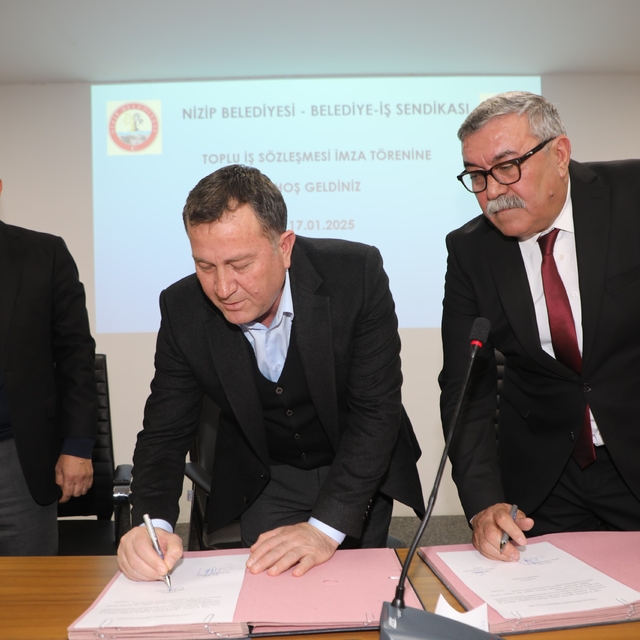 Nizip Belediye toplu iş sözleşmesi imzalandı