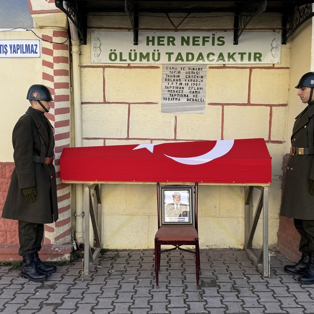 Karabük'te Kıbrıs gazisi Haymana son yolculuğuna uğurlandı
