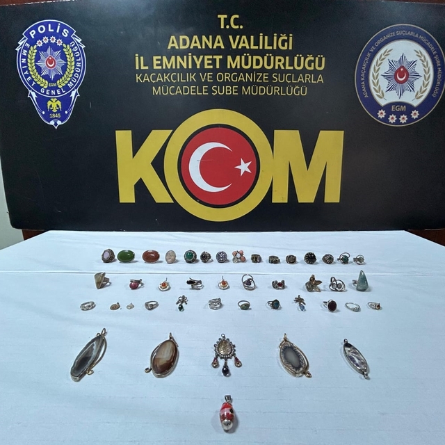 Adana'da tarihi eser niteliği taşıdığı değerlendirilen 43 obje bulundu