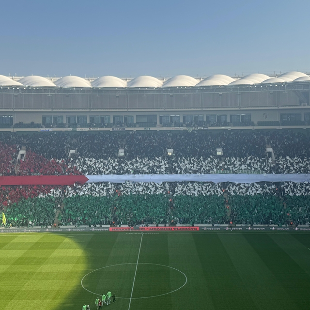 Bursaspor taraftarlarından Filistin koreografisi