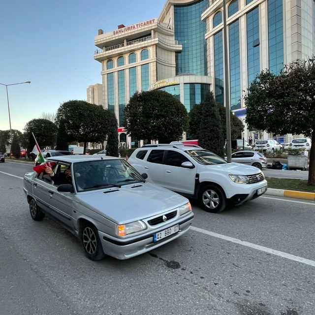 Şanlıurfa'da Filistin'e destek konvoyu düzenlendi