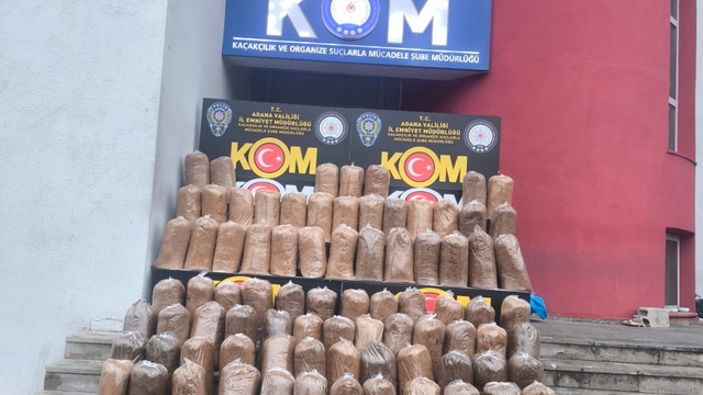 Adana'da 600 kilogram gümrük kaçağı tütün ele geçirildi