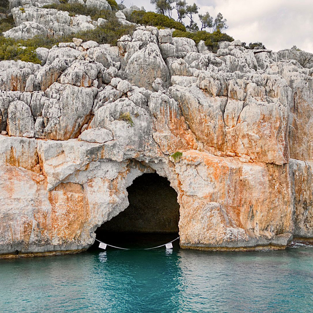 Akdeniz foklarının yuvası iki mağaraya zincirli koruma