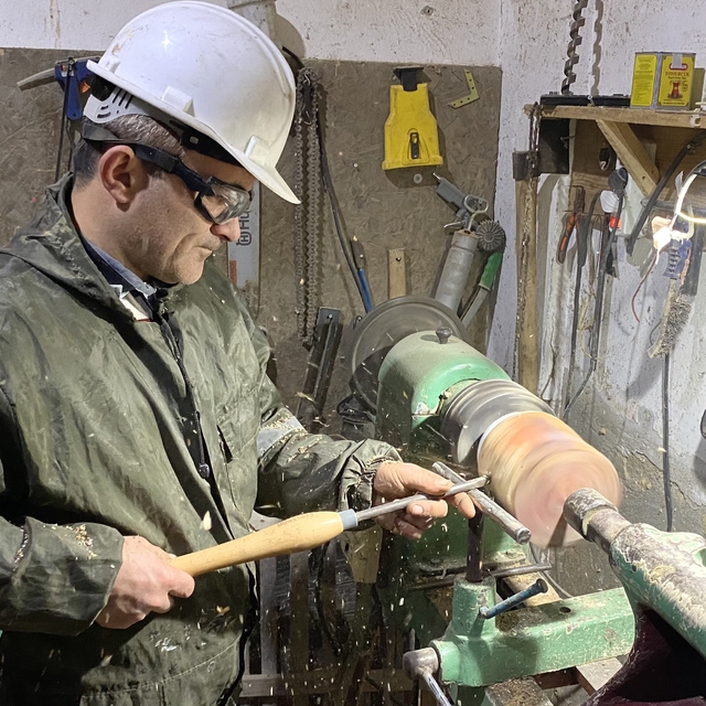 Sinop'ta market sahibinin hobisi ahşap atölyesinde üretime dönüştü