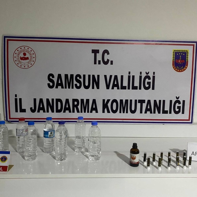 Samsun'da sahte içki operasyonunda 1 zanlı yakalandı