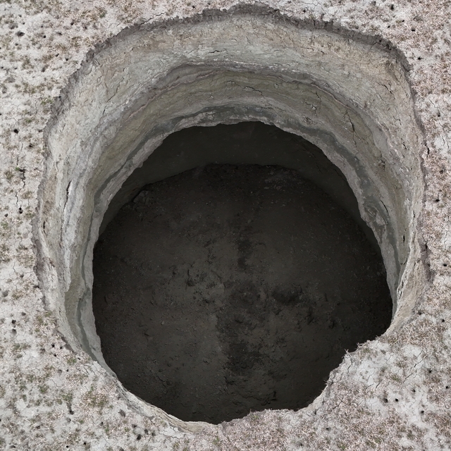 Konya'da 25 metre derinliğinde obruk oluştu