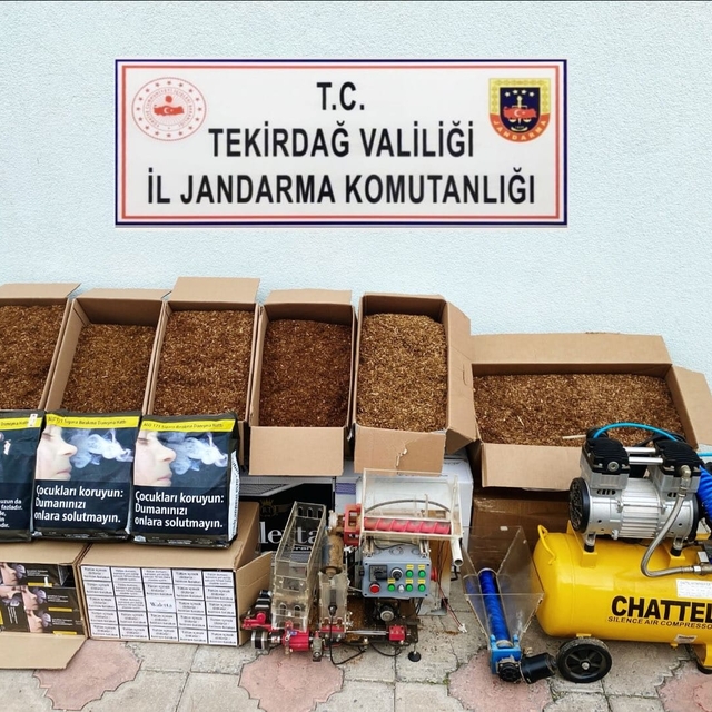 Tekirdağ'da 66 bin makaron ele geçirildi