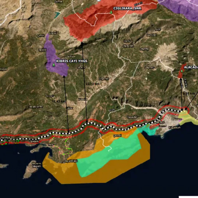 Finike- Kalkan bölünmüş yol projesine 'ÇED olumlu' kararı