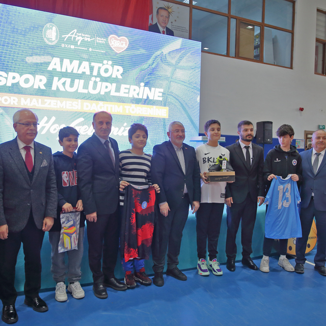 Çorum'da amatör spor kulüplerine 3 milyon liralık malzeme yardımı