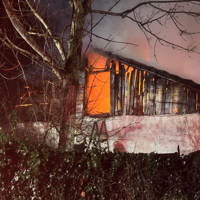 Bolu'da müstakil ev ve bitişiğindeki ahırda çıkan yangın söndürüldü