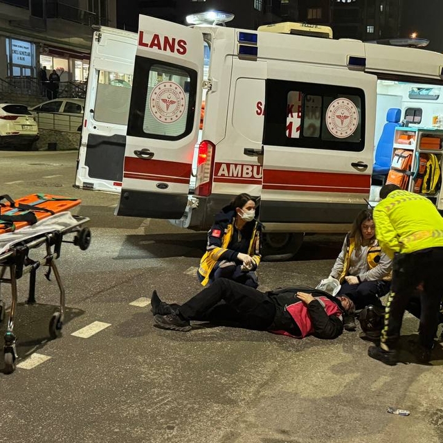 Edirne'de devrilen motosikletin sürücüsü yaralandı