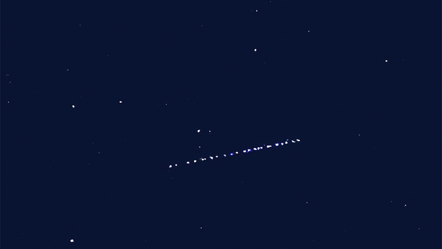 Bitlis semalarında Starlink uyduları görüntülendi