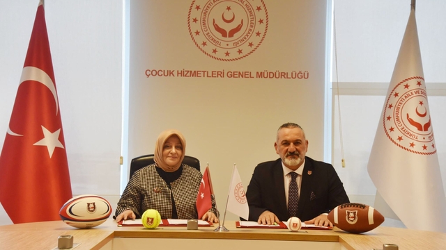 Çocuk Hizmetleri Genel Müdürlüğü ile Türkiye Ragbi Federasyonu işbirliği protokolü imzaladı