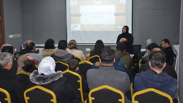 Bulanık'ta "Kaz Yetiştiriciliği Projesi" tanıtıldı