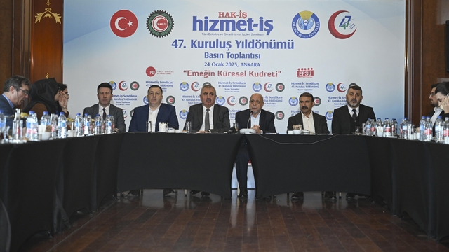 HAK-İŞ Genel Başkanı Arslan, basın toplantısı düzenledi: