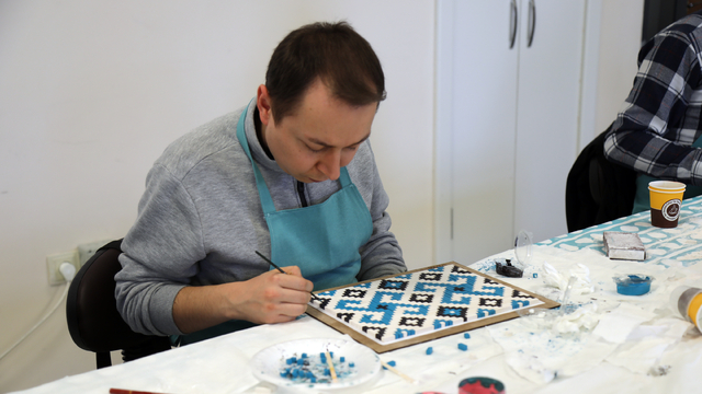 Çubuk'ta Mozaik Sanatı Çalıştayı yapıldı