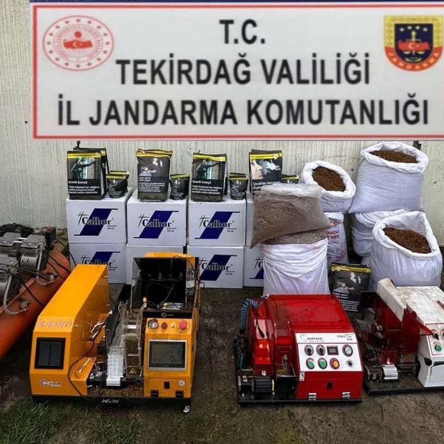 Tekirdağ'da 115 bin makaron ele geçirildi