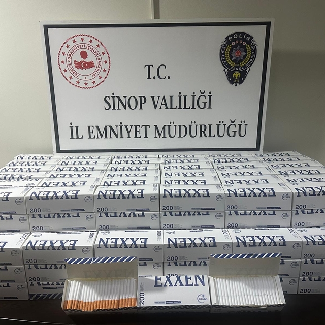 Sinop'ta 40 bin makaron ele geçirildi