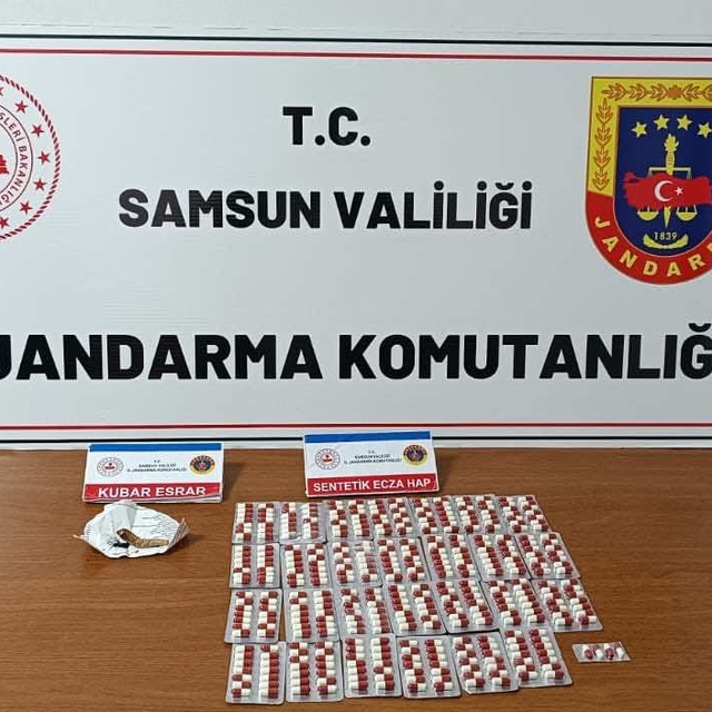 Samsun'da evinde uyuşturucu madde bulunan zanlı yakalandı