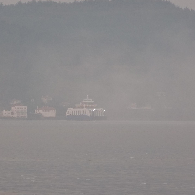 Çanakkale Boğazı'nda gemi trafiği, sis nedeniyle askıya alındı