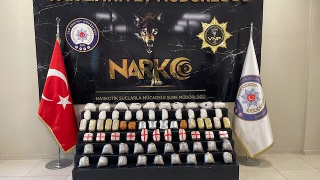 Van'da 55 kilo uyuşturucu ele geçirildi, 5 şüpheli gözaltında