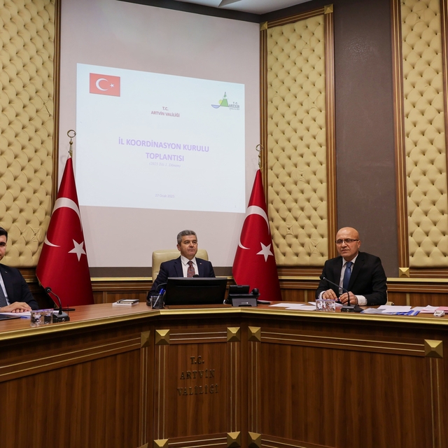 Artvin'de il koordinasyon kurulu toplantısı yapıldı