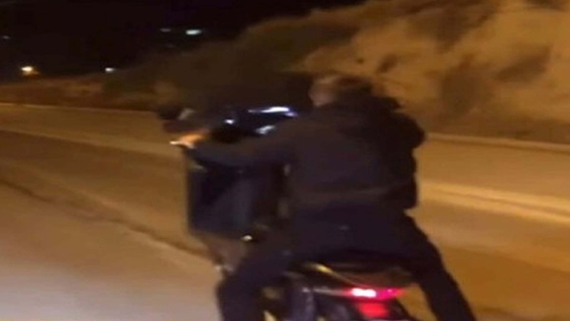 Motosikletin önünü kaldıran sürücüye 48 bin lira ceza