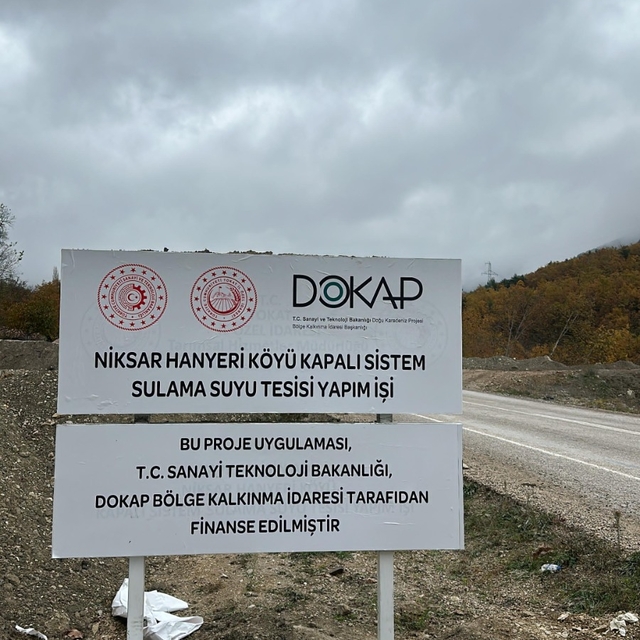 Tokat'ta 9 kilometrelik kapalı sulama sistemi yapıldı