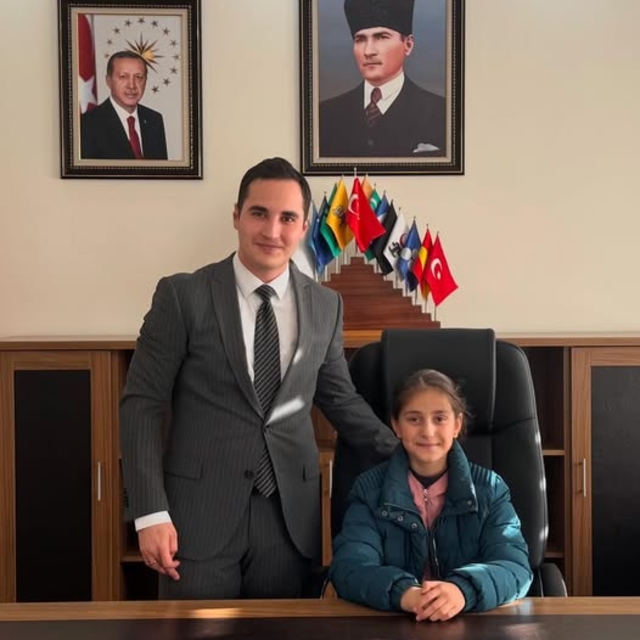 Kaymakam olmak isteyen küçük öğrenci Kaymakamlıkta misafir edildi