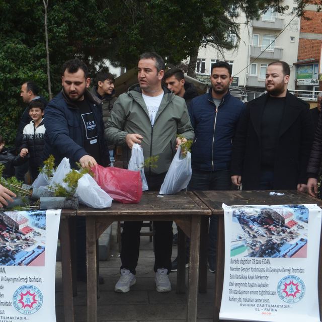 Merzifon'da, Kartalkaya'daki otel yangınında hayatını kaybedenler anıldı
