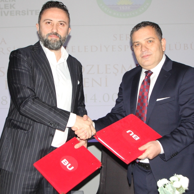 Serik Belediyespor ve Belek Üniversitesi sponsorluk anlaşması imzaladı