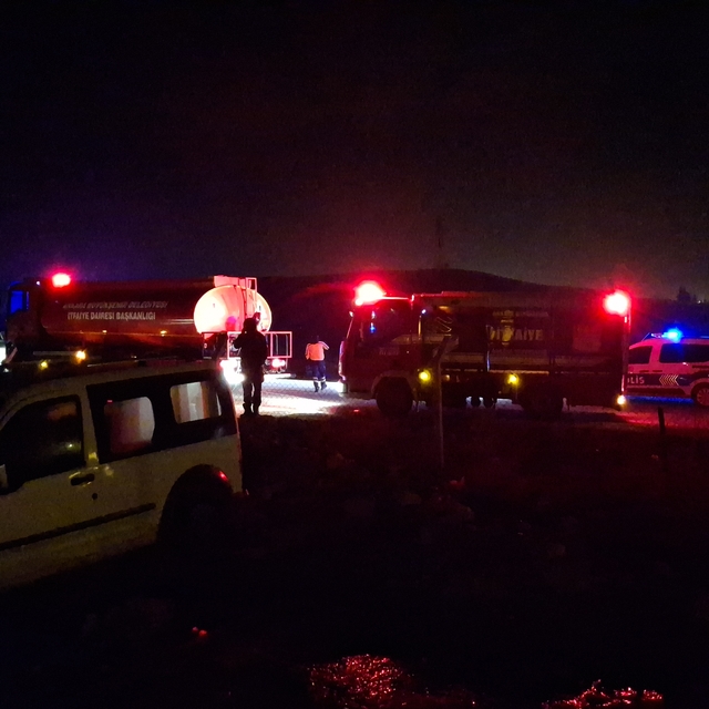 Beypazarı'nda çıkan yangında bir ahır kullanılamaz hale geldi