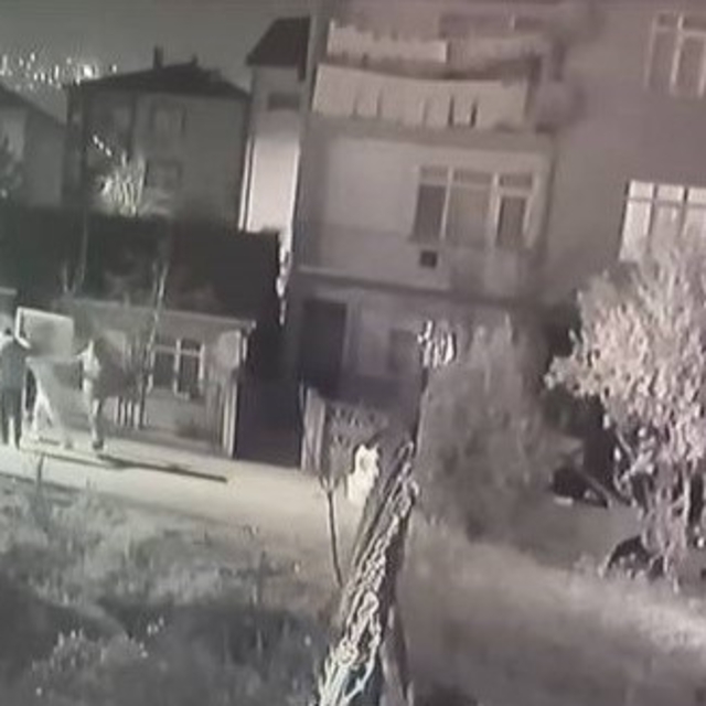 Çamaşır makinesi hırsızlığı kamerada